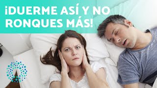 ¿Cómo DORMIR para NO RONCAR 😴 Trucos Para NO Roncar [upl. by Salkcin]