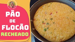 PÃO DE FLOCÃO RECHEADO DELICIOSO 😋 FÁCIL DE FAZER [upl. by Ulrich]