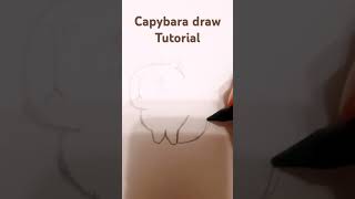 Capybara draw tutorial✏🖍 [upl. by Deeanne]