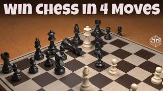 How To Checkmate in 4 Moves Using Scholars Mate Technique [upl. by Ecidna]