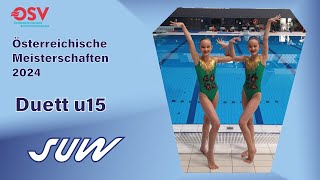 Österreichische Meisterschaften 2024 2 u15 Duett der SUW [upl. by Snebur]