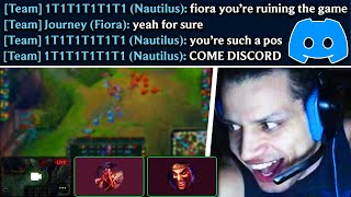 TYLER1 ARGUES WITH FIORA ON DISCORD AFTER THE GAME [upl. by Chari]