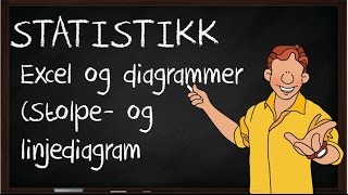 Statistikk  Stolpe og linjediagram i Excel [upl. by Amles]