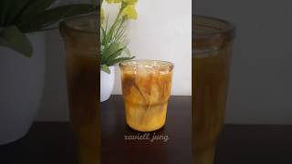 Caramel Condensed Milk Iced Coffee Latte homemade asmr coffee yummy drink recipe easyrecipe [upl. by Elohcim]