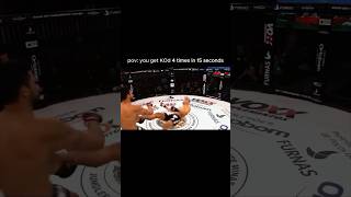 What is the rule of being knocked out cause this guy got knocked out 4 times in 15 sec 👽 [upl. by Aynot28]