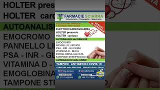 FARMACIE ANALISI tivoli guidonia farmacia medicine [upl. by Laius]