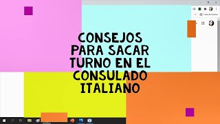 Consejos para sacar turno en el Consulado Italiano [upl. by Lotta]