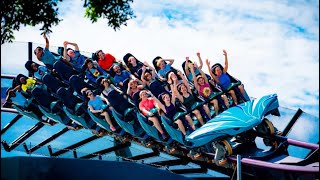 Mako Rollercoaster at Seaworld Orlando Florida POV Front Row Go Pro Footage in 4K [upl. by Vas]