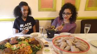 How to Eat Ethiopian cuisine is handson [upl. by Aicelav]