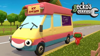 Learn Colors With Vicky The Ice Cream Truck  Geckos Garage  Learn Colors For Toddlers [upl. by Ngo989]