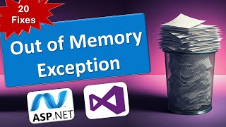 Fix System Out of Memory Exception in ASPNET C using Visual Studio [upl. by Nosylla]