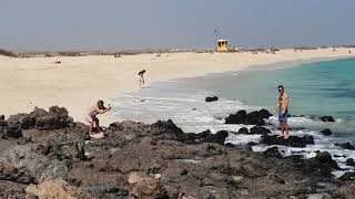 Parque Natural de Corralejo Sand Dunes walk Corralejo Fuerteventura February 2023 [upl. by Alidis]