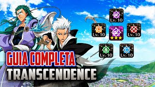 GUÍA COMPLETA Transcendence  Bleach Brave Souls Español [upl. by Dnomzed]