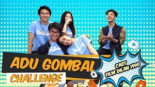 Cast DILAN 1990 Mana yang Jago Gombal  ADU GOMBAL CHALLENGE [upl. by Redneval]