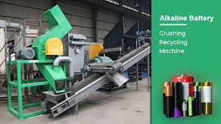 Used Household Batteries Recycling  Alkaline Battery Crushing Machine [upl. by Casandra]