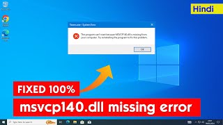 FIX MSVCP140dll missing  Easy Fix Step by step [upl. by Annahc]