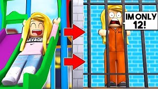 YOUNGEST PRISONER IN JAILBREAK  IM ONLY 12 Roblox [upl. by Gothar727]