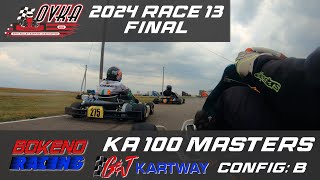 OVKA 2024  Race 13  Final  GampJ Kartway B  KA100 Masters  Bokeno Racing  Ethan Onboard [upl. by Naujit]