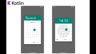 Kotlin Jetpack Compose DatePicker  TimePicker [upl. by Alicec175]