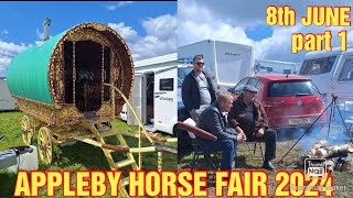 APPLEBY HORSE FAIR 2024  SAT 8th JUNE PART 1 camperlife vanlife lifeontheroad vanlifeuk [upl. by Arvin680]