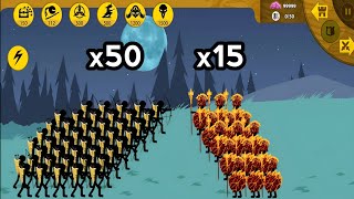 x50 Archer Elite VS x15 Lava Spearton  Stick War Legacy [upl. by Kirrad]