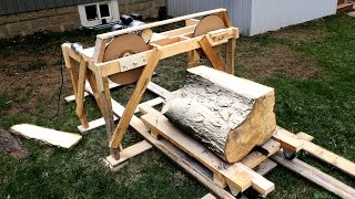 Using The Quick And Dirty Band Saw Mill [upl. by Roseann]