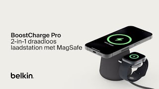 BoostCharge Pro 2in1 draadloos laadstation met MagSafe 15 W [upl. by Stew]