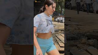 Sara Ali Khan spotted in Juhu shorts [upl. by Carrissa748]