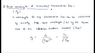 Micro strip transmission line  Wavelength phase velocity  Microwave Engineering  Lec46 [upl. by Nosnej]