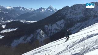 Schneeschuhwandern Scheibenkaser am Untersberg [upl. by Ahsata602]