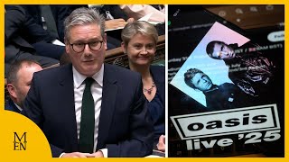 Oasis high ticket resale prices are depressing says Keir Starmer [upl. by Akihsan]