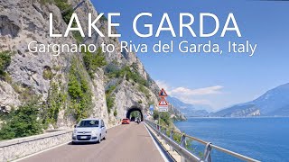 Lake Garda Scenic Drive 4K  Gargnano to Riva del Garda Italy [upl. by Animaj]