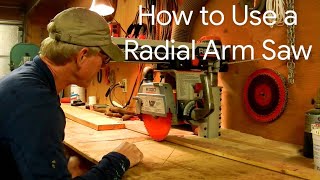 How to use a Radial Arm Saw radialarmsaw [upl. by Gathers]