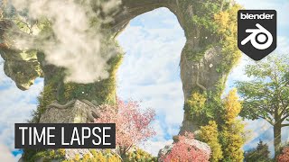 Creating a Nature Landscape Render in Blender [upl. by Engracia]