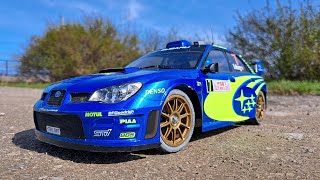 Subaru Impreza WRC 2007  Tamiya 110  RC Model [upl. by Kathrine]