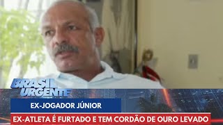 Comentarista e exjogador Júnior tem cordão de ouro furtado no RJ  Brasil Urgente [upl. by Marillin]