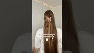 Simple everyday hairstyles 🌸🦋🌷✨ hairstyles healthyhair hairstylesinspiration hairstyleshorts [upl. by Aidnic275]