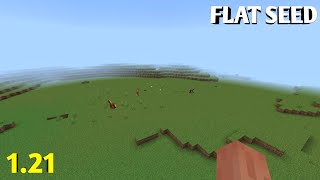 Minecraft PE  Flat seed for 121  Latest version [upl. by Ahsael]