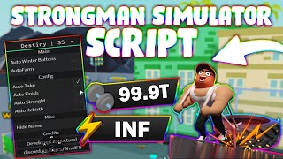 NEW Strongman Simulator Script PASTEBIN 2024 AUTOFARM SPEED AUTO REBIRTH [upl. by Mishaan757]