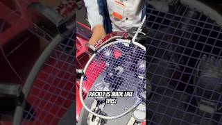 Tennis racket being made sport badminton racket beingfit youtube vlog dalljietkaur [upl. by Edaj]