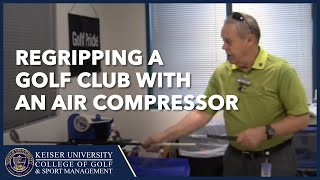 Regripping a Golf Club with an Air Compressor [upl. by Ikceb]