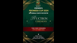 KTCC PRESENTS PROMESA CUP 2024  AUCTION CEREMONY 🛑LIVE [upl. by Assilac]