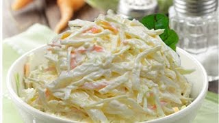 Coleslaw recipe  3 tips for worlds best slaw [upl. by Aihseuqal505]