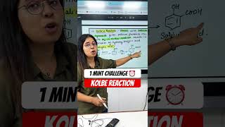 1 minute challenge  name reaction  kolbe reaction class 12 chemistry board exam  Saloni singh [upl. by Schapira]