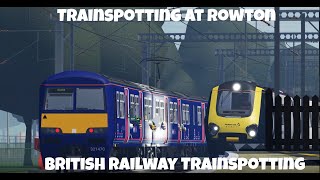 Trains at Rowton Roblox British Railway Trainspotting [upl. by Im]