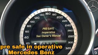 Mercedes benz pre safe inoperative see owners manual देखो एक छोटी सी गलती से क्या होगया [upl. by Kilk846]