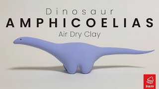 Amphicoelias soft polymer clay tutorial [upl. by Enetsirk]