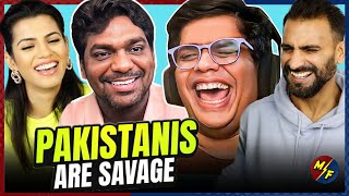 PAKISTANIS ARE SAVAGE PT 10 REACTION  Zakir Khan  Tanmay Bhat [upl. by Materse799]