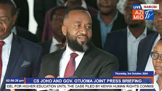 CS Joho SCINTILLATING presser on the state of upwelling on LVictoria resulting death of fish [upl. by Ateval]