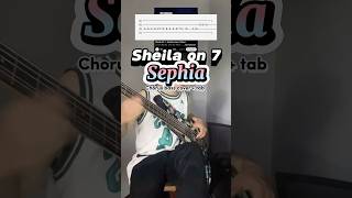 Sheila on 7  Sephia chorus bass cover  tab [upl. by Icnarf993]